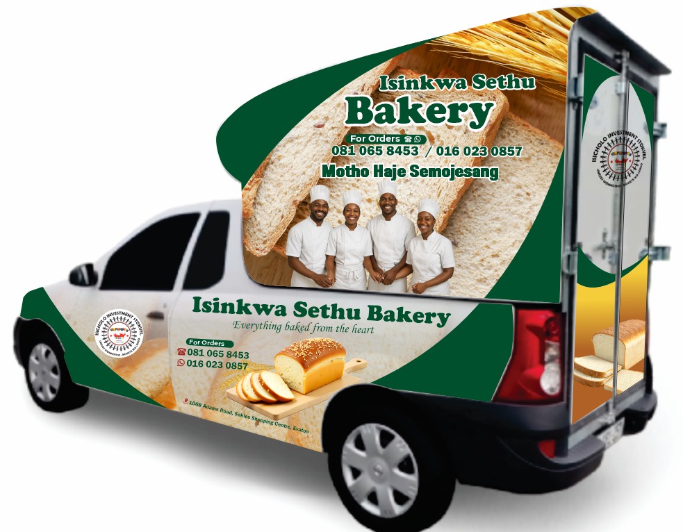 Isinkwa Sethu Bakery branded delivery van